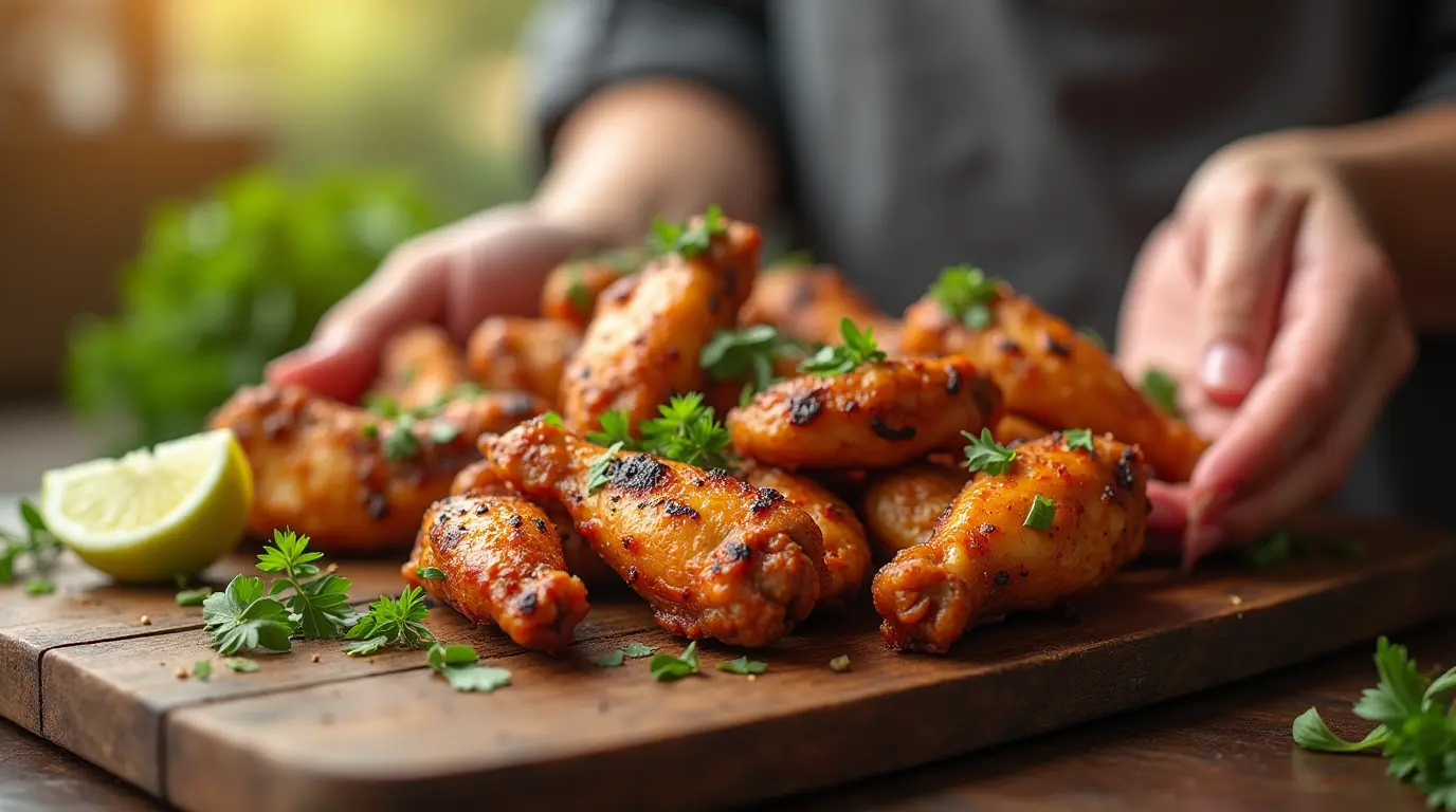 grilled chicken wings calories​