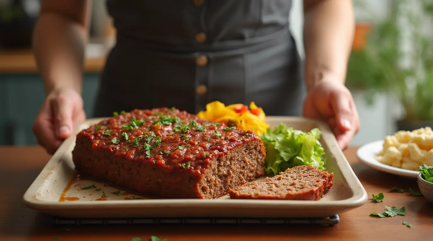 Smoky and Savory Meatloaf with a Glazed Finish