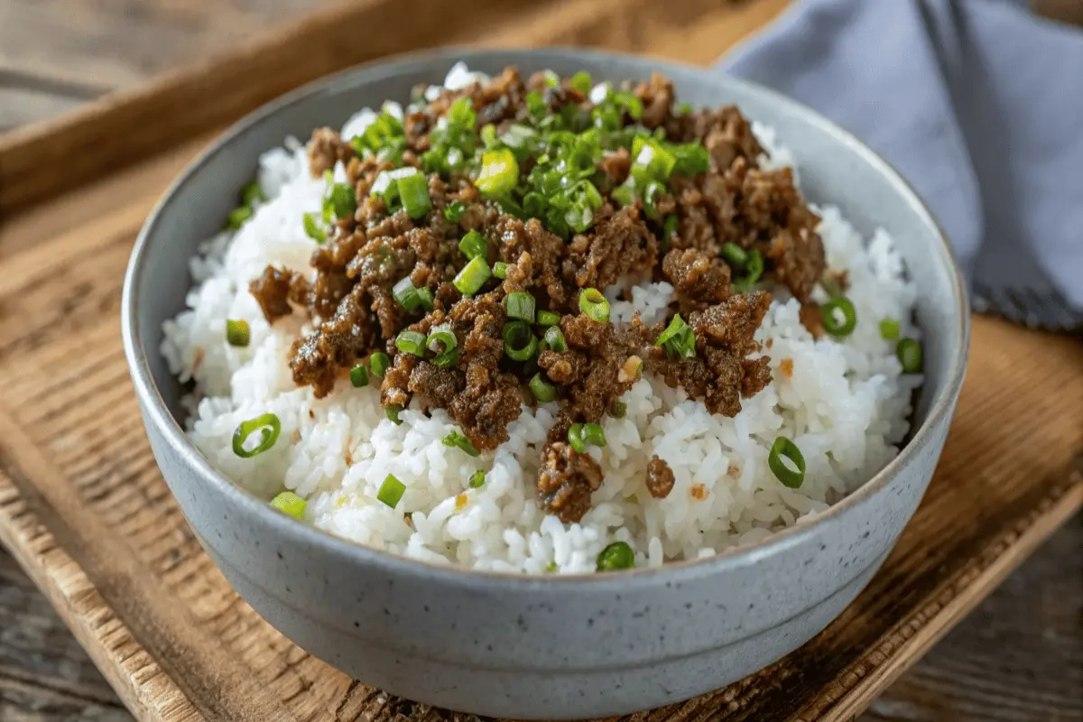 iresistible Korean ground beef bulgogi recipe served