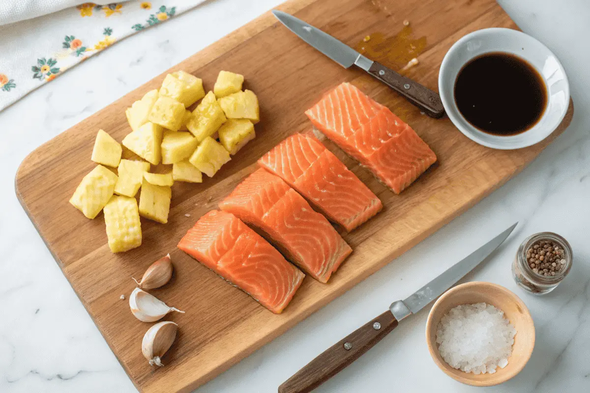  Ingredients for Honey Pineapple Salmon