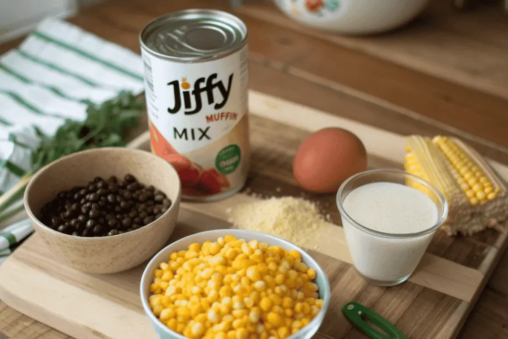 Jiffy Mexican Cornbread Ingredients - Ready to Cook!