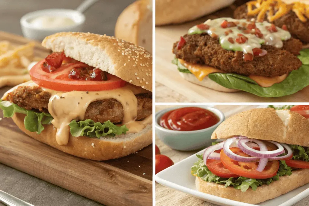  Breaded steak sandwich topping ideas.