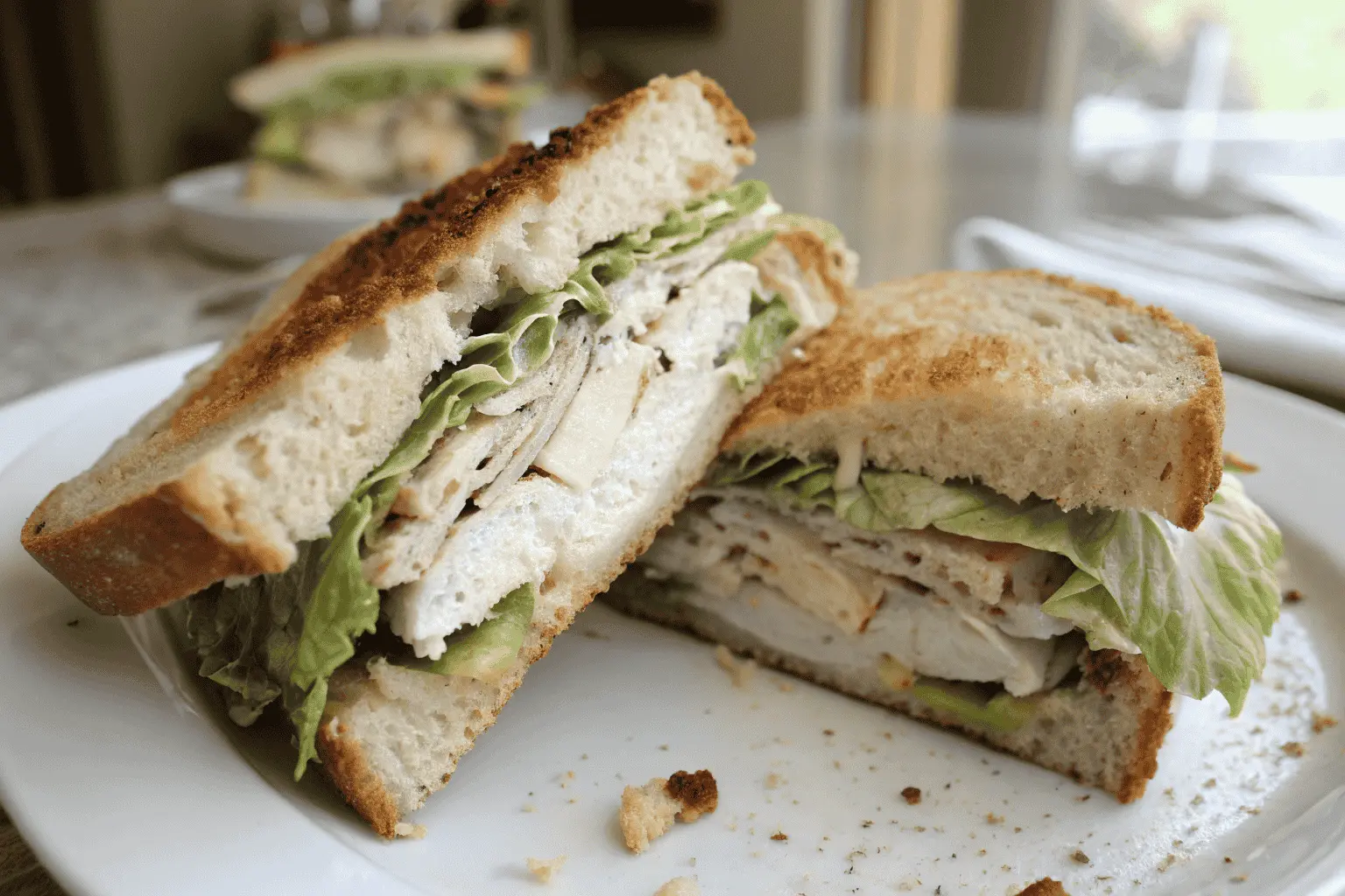 chicken caesar sandwich