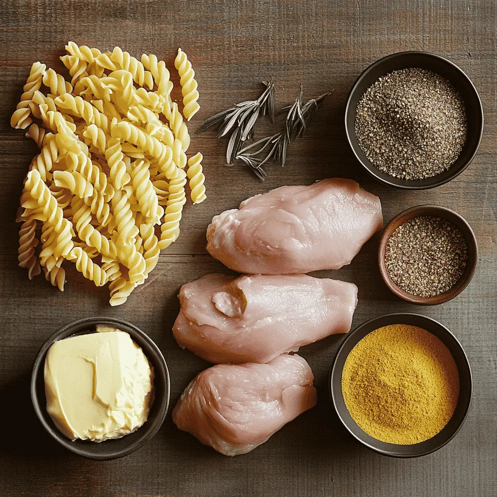  Ingredients for slow cooker chicken pasta recipe